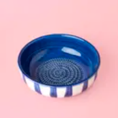 TAÇA RALADOR "COSTA AZUL - BRANCO E AZUL - MÉDIO" ALFAR TIERRA COCIDA