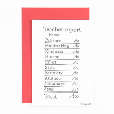 POSTAL "TEACHER REPORT" STUDIO FLASH