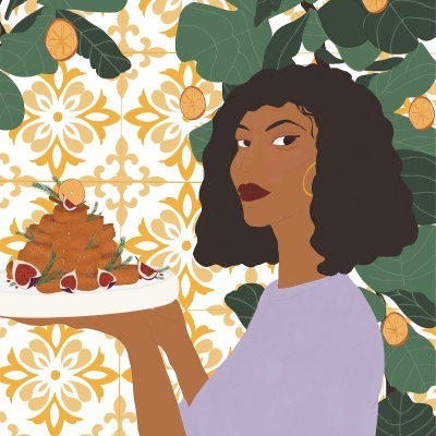 ILUSTRAÇÃO FIGO & AZULEJOS GHIZLAINE LAHROUGUI