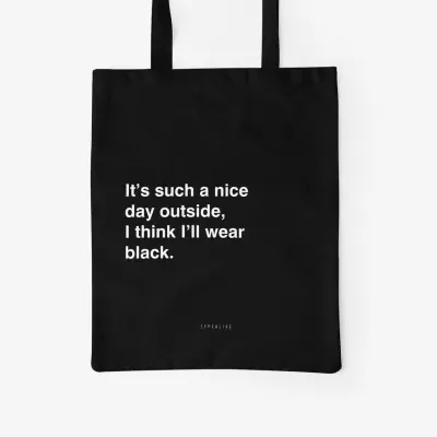 TOTE BAG NICE DAY TYPEALIVE