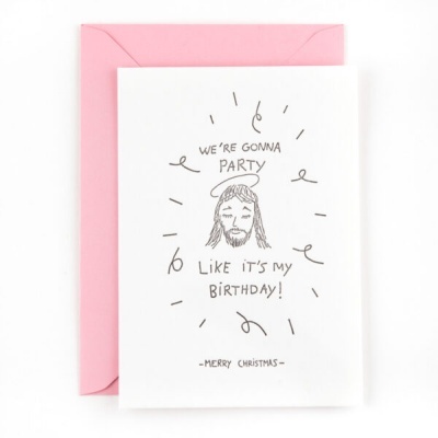 POSTAL "JEZUS BIRTHDAY" STUDIO FLASH