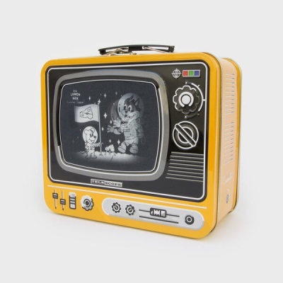 TV LUNCH BOX "YELLOW - MOON LANDING" SUCK.UK