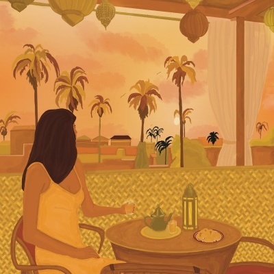 ILUSTRAÇÃO "OCRE SAUDADE" GHIZLAINE LAHROUGUI