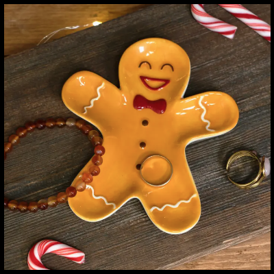 PRATO DE NATAL GINGERBREAD MAN CGB GIFTWARE