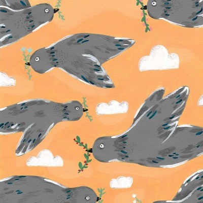 ILUSTRAÇÃO A4 SPRING BIRDS DIANA COSTA