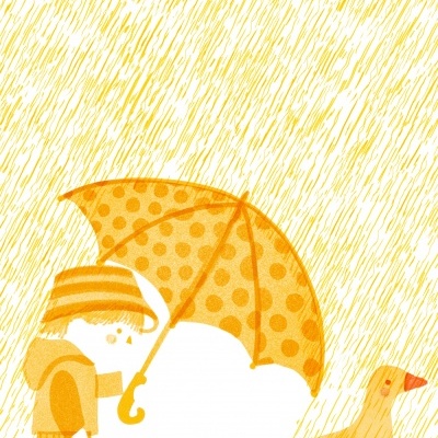 ILUSTRAÇÃO A3 "RAINY YELLOW DUCKLING" ANA RITA ROBALO