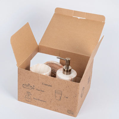 CONJUNTO CASA DE BANHO MÁRMORE EGG BACK HOME