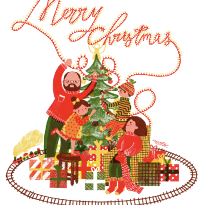 ILUSTRAÇÃO "XMAS FAMILY TREE" ANA RITA ROBALO