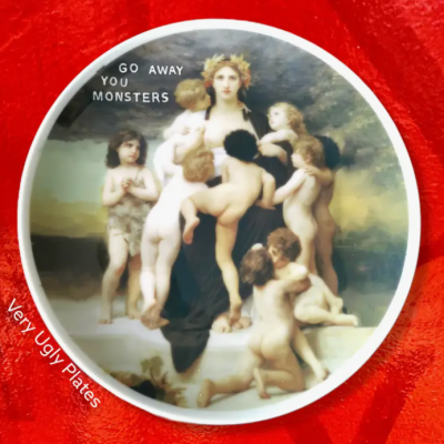 PRATO DE PAREDE – GO AWAY LIFE VERY UGLY PLATES