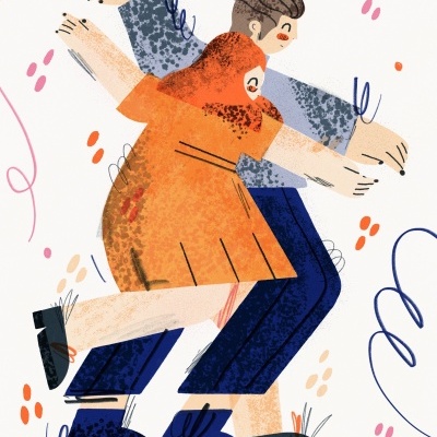 ILUSTRAÇÃO "LA LA LAND - MIA AND SAB" CATPIVARA