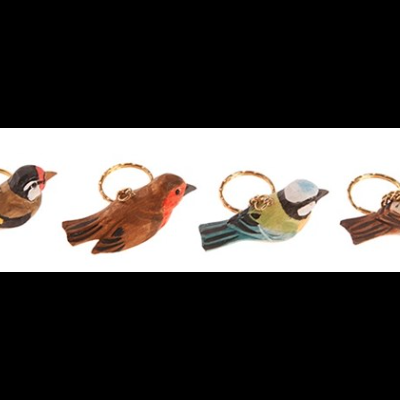 BRITISH BIRDS KEYRINGS SASS BELLE