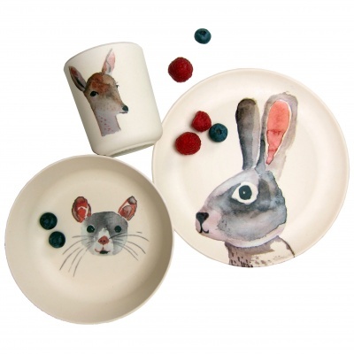 BAMBOO SET - "BUNNY & FRIENDS" NUUKK