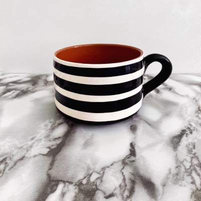 FLAT MUG "HORIZONTAL STRIPE" CASA CUBISTA