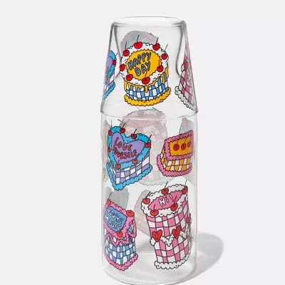 JAR AND GLASS "SWEETIE" DOIY