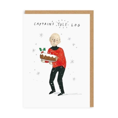 POSTAL "CAPTAINS YULE LOG" OHH DEER