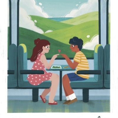 ILUSTRAÇÃO "FALLING IN LOVE" RITA RIBEIRO