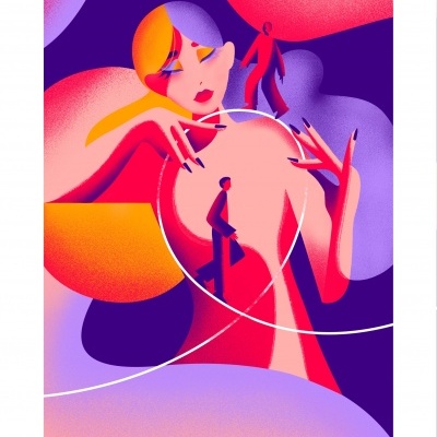 ILUSTRAÇÃO "LÁCHESIS (PRESENT)" ALICE PRESTES