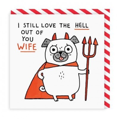 POSTAL "LOVE THE HELL OUT OF YOU WIFE" OHH DEER