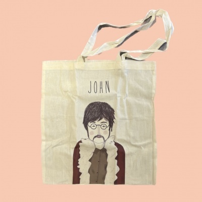 TOTE BAG "JOHN LENNON" LEONOR FEIJÓ