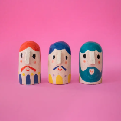 Nosy People Ceramic Sculptures - "Boys" Ana Seixas