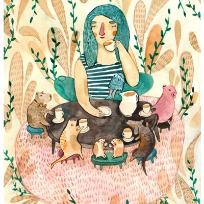 ILUSTRAÇÃO "TEA TIME" MIRJAM SIIM