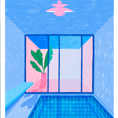 ILUSTRAÇÃO "INSIDE POOL" KIKA