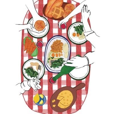 ILUSTRAÇÃO "CEIA" ANA CALIGO