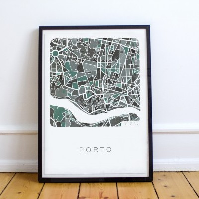 ILUSTRAÇÃO "MAPA DO PORTO - VERTICAL" PAULINA EATS AND DRAWS