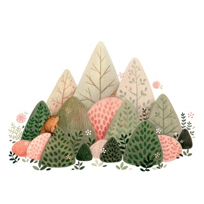 ILUSTRAÇÃO "SPRING WELCOME - FOREST" LITTLE BLACK SPOT