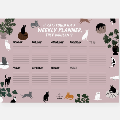 WEEKLY PLANNER "CATS" TYPEALIVE