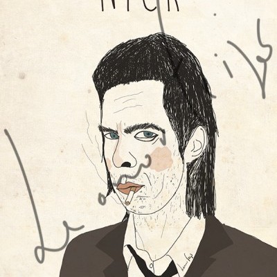 ILUSTRAÇÃO "NICK CAVE" LEONOR FEIJÓ