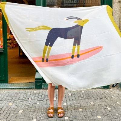 TOALHA PAREO "DREAM SURFING" ANNA TUPOTA