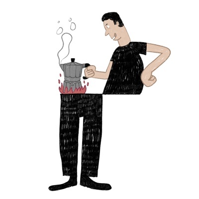 ILUSTRAÇÃO A4  "HALF COFFEE" JOÃO COSTA