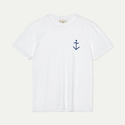 TSHIRT DANTAS OFF WHITE BLUE LOGO LAPAZ