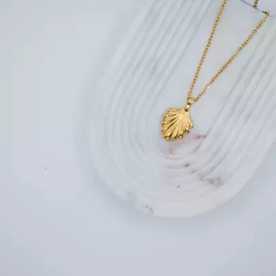 COLAR 18K DOURADO "CONCHIGLIA" DUESTELLE ITALIA