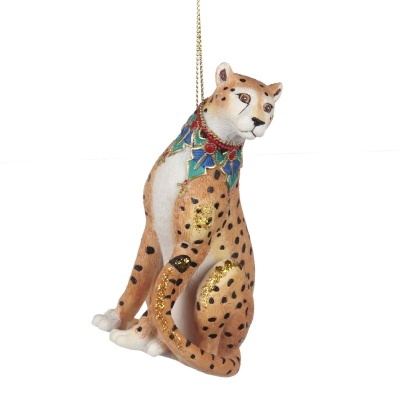 EXOTIC SITTING LEOPARD ORN GOODWILL