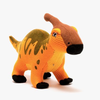 BONECO CHOCALHO DINOSSAURO PARASAUROLOPHUS BÉBÉ BEST YOUTH LTD