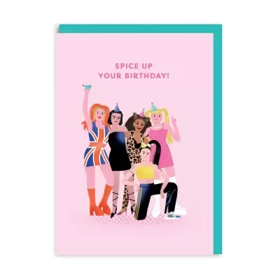 SPICE GIRLS BIRTHDAY CARD OHH DEER