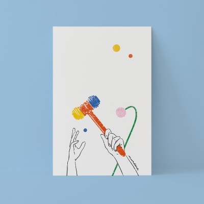 POSTAL "MARTELOS E ALHOS PORROS III" JOANA MUNDANA