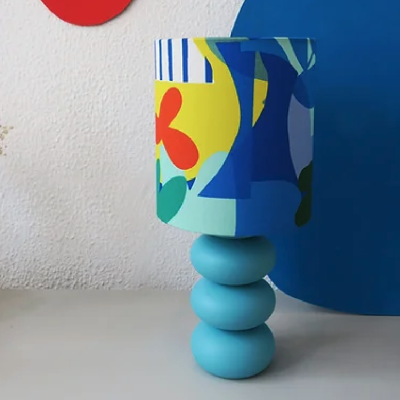 CANDEEIRO "WAVY MINT & LONG LAMPSHADE" TERESA REGO