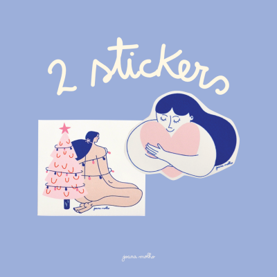 CONJUNTO DOIS AUTOCOLANTES JOANA MOLHO