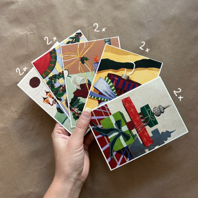 CHRISTMAS POSTCARD PACK EVA HALFERS