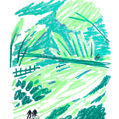 ILUSTRAÇÃO "WALK IN THE PARK" GABRIELA ARAÚJO