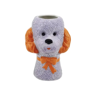 Vase -Flower Vase Dog - Lilac/ Orange House Vitamin