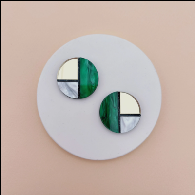 BRINCOS PAULETTE VERT STUDIO ANNETTE