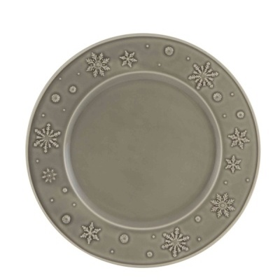 PRATO MARCADOR 34 ANTRACITE SNOWFLAKES BORDALLO PINHEIRO