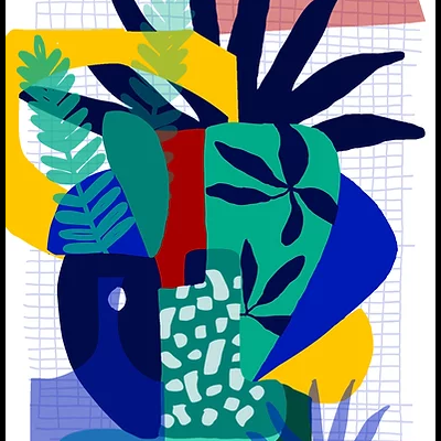 ILUSTRAÇÃO "PALM TREE VASE" TERESA REGO