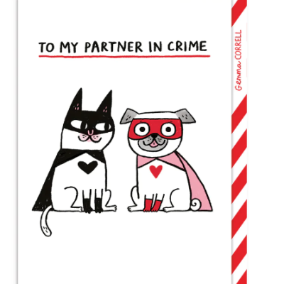 PARTNER IN CRIME SUPERHERO GREETING CARD OHH DEER