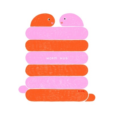 AZULEJO "WORM HUG" KIKA