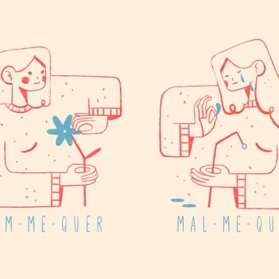 ILUSTRAÇÃO "BEM - ME - QUER, MAL - ME - QUER ... " SOFIA MURTEIRA
